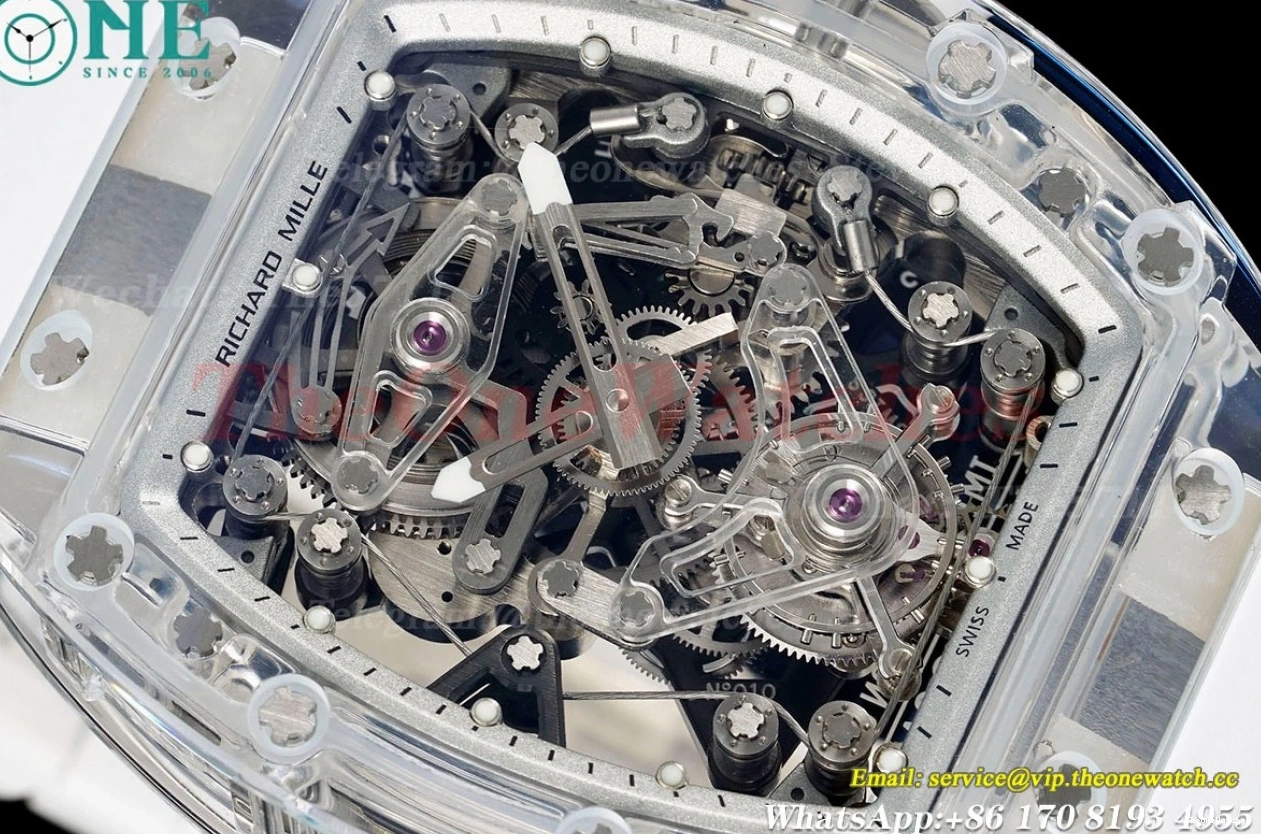 RM56-02 44mm Strap Tourb on Skeleton Dial White RMF Rubber 0314